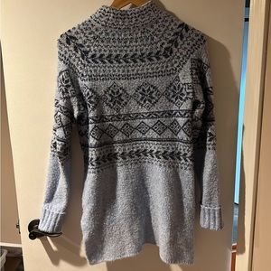 Style & Co Light Blue Nordic Style Fisherman Sweater Small